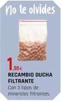 Oferta de Recambio Ducha Filtrante por 1,95€ en CMB Bricolage