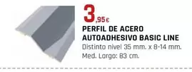 Oferta de Perfil De Acero Autoadhesivos Basic Line por 3,95€ en CMB Bricolage