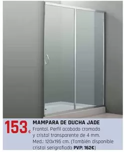 Oferta de Mampara De Ducha Jade por 153€ en CMB Bricolage