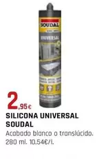 Oferta de Soudal - Silicona Universal por 2,95€ en CMB Bricolage