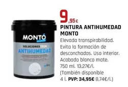 Oferta de Monto - Pintura Antihumedad por 9,95€ en CMB Bricolage