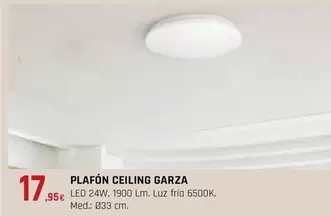 Oferta de Garza - Plafón Ceiling  por 17,95€ en CMB Bricolage