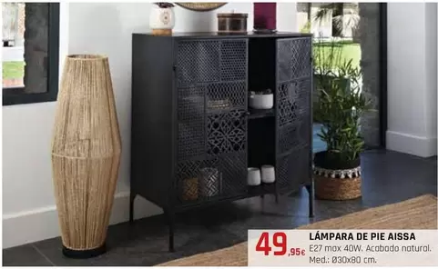 Oferta de Lampara De Pie Aissa por 49,95€ en CMB Bricolage