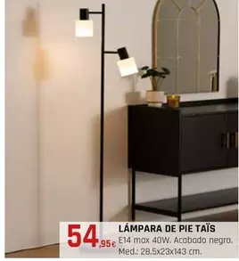 Oferta de Lámpara De Pie Taís por 54,95€ en CMB Bricolage