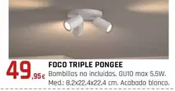 Oferta de Foco Triple Pongee por 49,95€ en CMB Bricolage