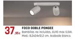 Oferta de Foco Doble Pongee por 37,95€ en CMB Bricolage