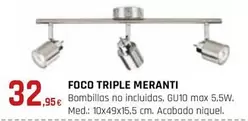 Oferta de Foco Triple Meranti por 32,95€ en CMB Bricolage