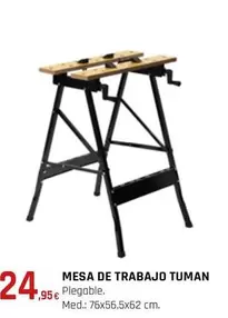 Oferta de Mesa De Trabajo Tuman por 24,95€ en CMB Bricolage