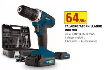 Oferta de Ingenio - Taladro/ Atornillador por 64,95€ en CMB Bricolage