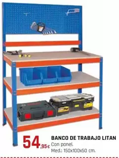 Oferta de Banco De Trabajo Litan por 54,95€ en CMB Bricolage