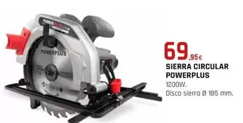 Oferta de Power Plus - Sierra Circular por 69,95€ en CMB Bricolage