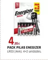 Oferta de Energizer - Pack Pilas por 4,95€ en CMB Bricolage