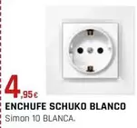 Oferta de Enchufe Schuko Blanco por 4,95€ en CMB Bricolage