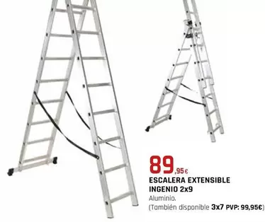 Oferta de Ingenio - Escalera Extensible   por 89,95€ en CMB Bricolage