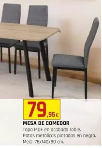 Oferta de Mesa De Comedor por 79,95€ en CMB Bricolage