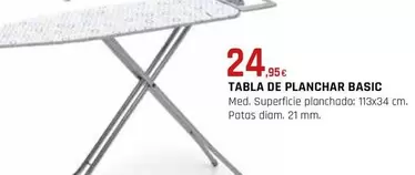 Oferta de Tabla De Planchar Basic por 24,95€ en CMB Bricolage