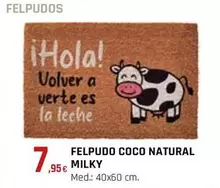 Oferta de Felpudo Coco Natural Milky por 7,95€ en CMB Bricolage