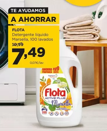 Oferta de Flota - Detergente Líquido Marsella, 100 Lavados por 7,49€ en Alimerka