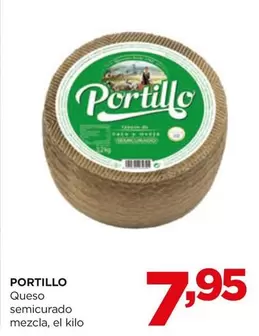 Oferta de Portillo - Queso Semicurado Mezcla por 7,95€ en Alimerka