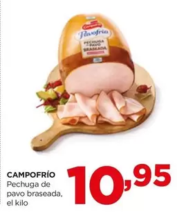 Oferta de Campofrío - Pechuga De Pavo Braseada por 10,95€ en Alimerka