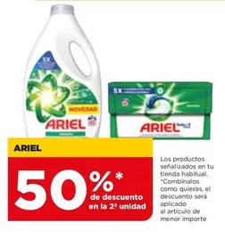 Oferta de Ariel - Los Productos Señalizados En Tu Tienda Habitual en Alimerka