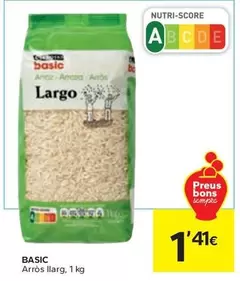 Oferta de Eroski Basic - Arros Llarg por 1,41€ en Caprabo