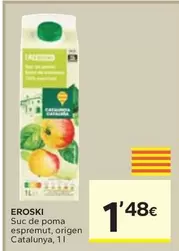 Oferta de Eroski - Suc De Poma Espremut/ Origen Catalunya por 1,48€ en Caprabo