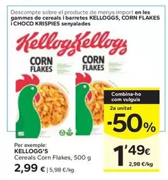 Oferta de Kellogg's - Cereals Corn Flakes por 2,99€ en Caprabo