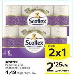 Oferta de Scottex - Paper Higienic Encoixinat por 4,49€ en Caprabo