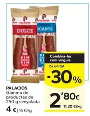 Oferta de Palacios - Gamma De Productes De Senyalada por 4€ en Caprabo