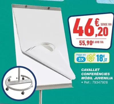 Oferta de Cavallet Conferències Mobil Juvenilia por 46,2€ en Bureau Vallée