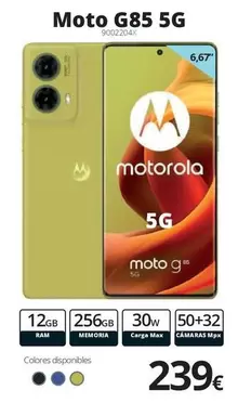 Oferta de Motorola - Moto G85 5G por 239€ en Ecomputer