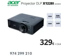 Oferta de Acer - Proyector Dlp X1228i por 329€ en Ecomputer