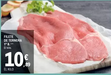 Oferta de Filete De Ternera por 10,89€ en E.Leclerc