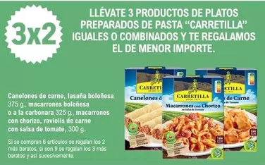 Oferta de Carretilla - Llévate 3 Productos De Platos Preparados De Pasta en E.Leclerc