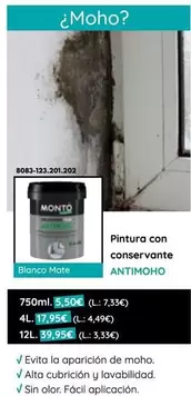 Oferta de Monto - Pintura Con Conservante por 5,5€ en BricoCentro