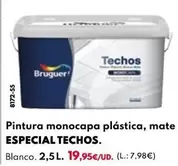 Oferta de Pintura Monocapa Plástica, Mate Especial Techos por 19,95€ en BricoCentro