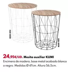 Oferta de Mesita Auxiliar Kumi por 24,95€ en BricoCentro