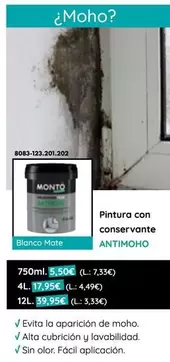 Oferta de Monto - Pintura Con Conservante por 5,5€ en BricoCentro