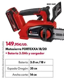 Oferta de Power X-Change - Motosierra Fortexxa 18/20 por 149,95€ en BricoCentro