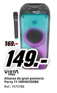 Oferta de Vieta - Altavoz De Gran Potencia Party  por 149€ en MediaMarkt