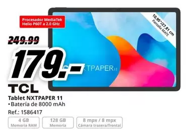 Oferta de Tcl - Tablet  por 179€ en MediaMarkt