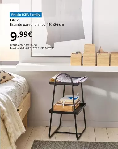 Oferta de Lack - Estante Pared Blanco por 9,99€ en IKEA