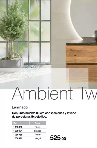 Oferta de Ambient Tw por 525€ en Distriplac