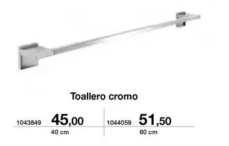 Oferta de Toallero Cromo por 45€ en Distriplac