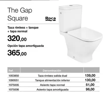 Oferta de Roca - The Gap Square por 320€ en Distriplac
