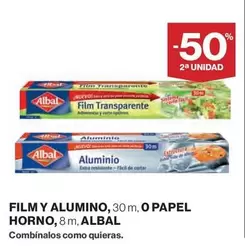 Oferta de Albal - Film Y Alumino O Papel Horno en Hipercor