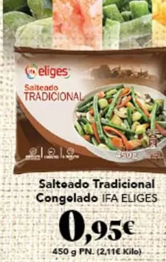 Oferta de Eliges - Salteado Tradicional Congelado por 0,95€ en Gadis