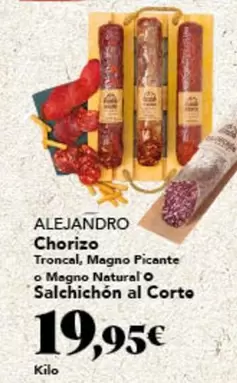 Oferta de Alejandro -  Chorizo por 19,95€ en Gadis