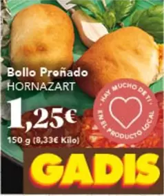 Oferta de Bollo -  Prenado por 1,25€ en Gadis